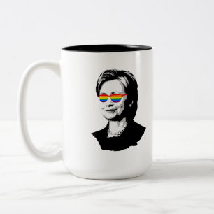 Caneca De Café Em Dois Tons Orgulho de Hillary Clinton