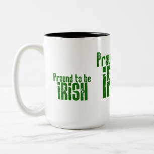 Caneca De Café Em Dois Tons Orgulho de ser irlandês