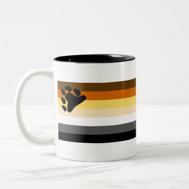 Caneca De Café Em Dois Tons Orgulho de Urso (Esquerda)