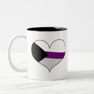 Caneca De Café Em Dois Tons Orgulho Demisexual