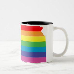 Caneca De Café Em Dois Tons orgulho do Kansas.