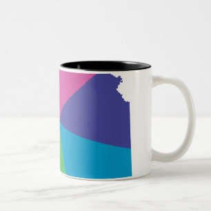 Caneca De Café Em Dois Tons orgulho do Kansas.