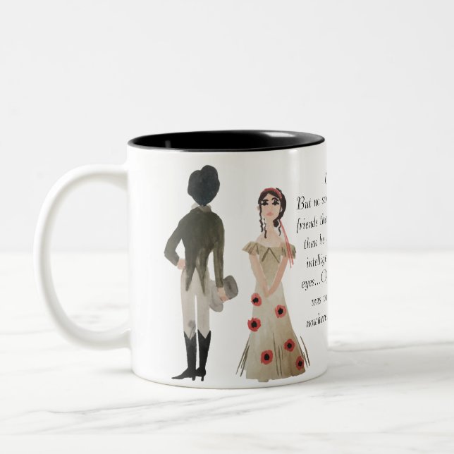 Caneca De Café Em Dois Tons Orgulho e preconceito (Esquerda)
