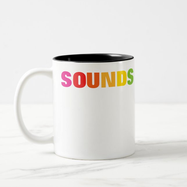 Caneca De Café Em Dois Tons Orgulho LGBTQ Sons Gay (Esquerda)