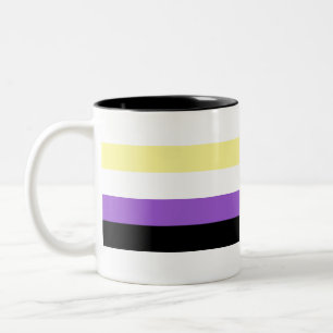 Caneca De Café Em Dois Tons Orgulho Não Binário