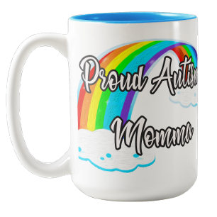 Caneca De Café Em Dois Tons Orgulhoso Autismo Momma Pastel quebra-cabeça