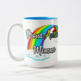 Caneca De Café Em Dois Tons Orgulhoso Autismo quebra-cabeça Momma
