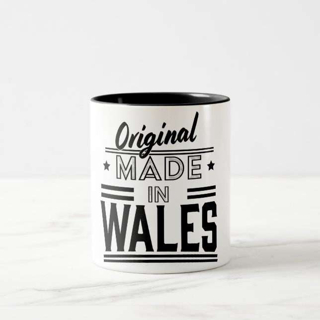 Caneca De Café Em Dois Tons Original feito no País de Gales (Centro)
