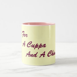 Caneca De Café Em Dois Tons original London slang diversão texto slogan do beb