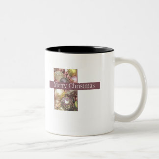 Caneca De Café Em Dois Tons ornamentos de pastel