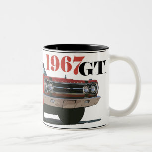 CANECA DE CAFÉ EM DOIS TONS OS 1967 GTX VERMELHOS