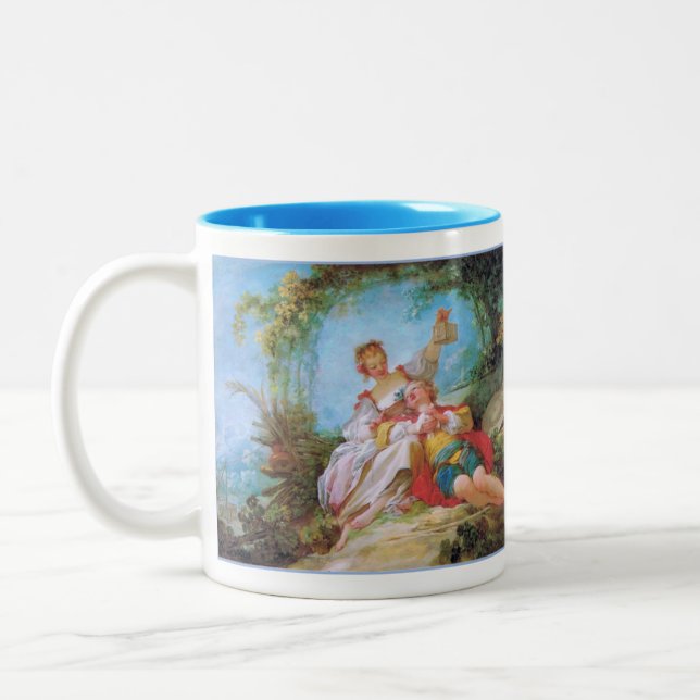 Caneca De Café Em Dois Tons Os Amantes Felizes (Esquerda)