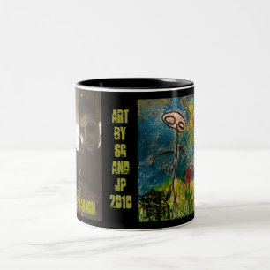 Caneca De Café Em Dois Tons Os "amigos para sempre" agridem