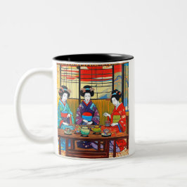 Caneca De Café Em Dois Tons Os Bebedores de Chá