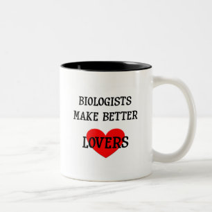 Caneca De Café Em Dois Tons Os biólogos fazem melhores amantes