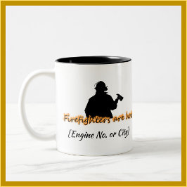 Caneca De Café Em Dois Tons Os Bombeiros Estão Quentes