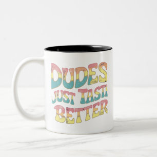 Caneca De Café Em Dois Tons Os Caras São Muito Mais Gostosos Mês do Orgulho LG
