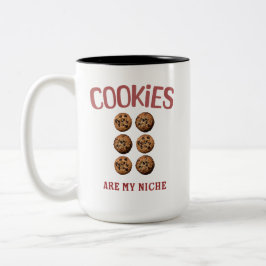 Caneca De Café Em Dois Tons Os cookies são o meu Niche