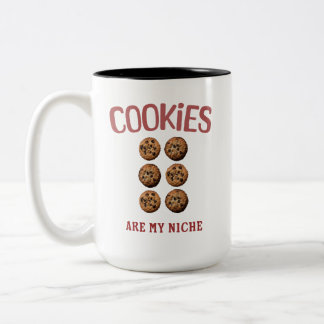 Caneca De Café Em Dois Tons Os cookies são o meu Niche