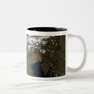 Caneca De Café Em Dois Tons Os cumes