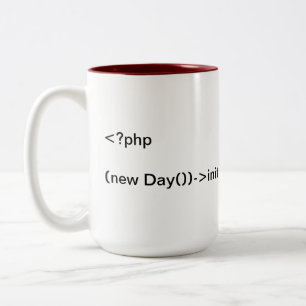 Caneca De Café Em Dois Tons Os dispositivos de software precisam de café