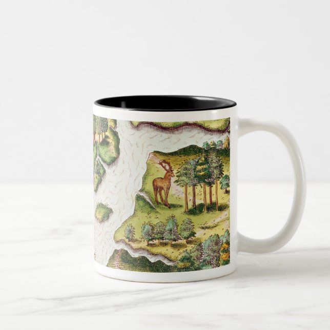Caneca De Café Em Dois Tons Os franceses erigem uma coluna (Direita)