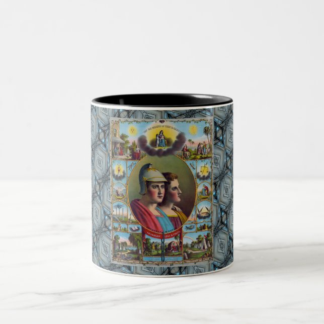 Caneca De Café Em Dois Tons Os Freemasons (Centro)