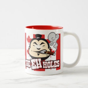 Caneca De Café Em Dois Tons Os furos do EH