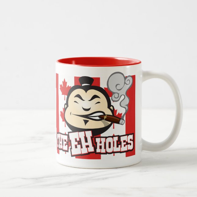 Caneca De Café Em Dois Tons Os furos do EH (Direita)