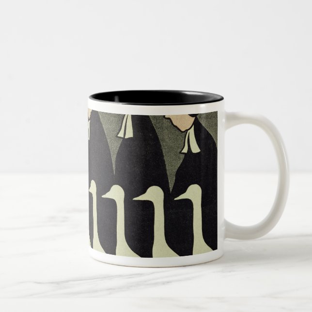 Caneca De Café Em Dois Tons Os gansos, anti-de escritório (Direita)