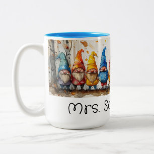 Caneca De Café Em Dois Tons Os Gnomos no Ônibus