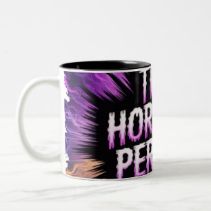 Caneca De Café Em Dois Tons Os Horrores Persistem, Mas Eu Também Sobrevivo Ao