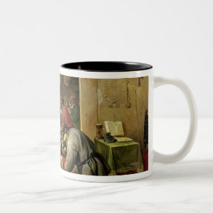 Caneca De Café Em Dois Tons Os macacos na escola