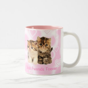 Caneca De Café Em Dois Tons Os melhores amigos de BFF agridem para sempre