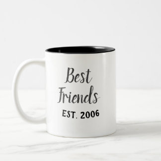 Caneca De Café Em Dois Tons Os Melhores Amigos Estabelecidos Mug
