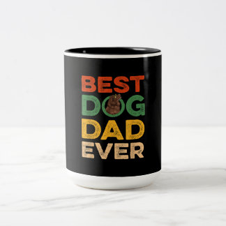 Caneca De Café Em Dois Tons Os melhores presentes do pai de cães da Terra Nova