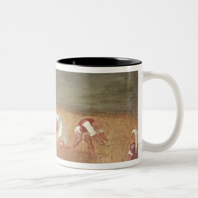 Caneca De Café Em Dois Tons Os milagre de St. Clare de Assisi (Direita)