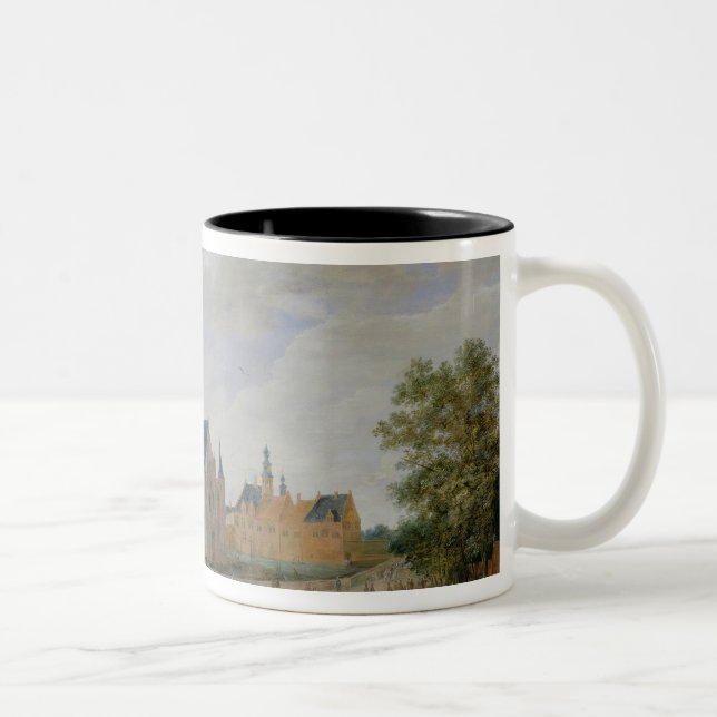 Caneca De Café Em Dois Tons Os oleiro justos em Ghent (Direita)