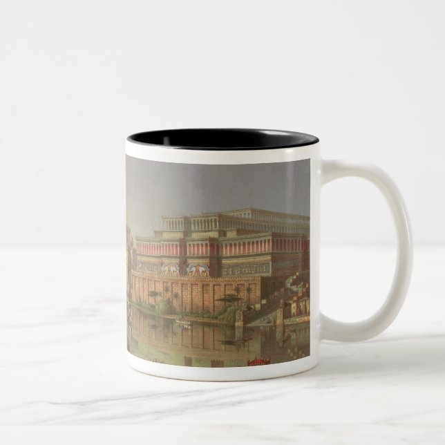 Caneca De Café Em Dois Tons Os palácios de Nimrud restauraram, uma (Direita)
