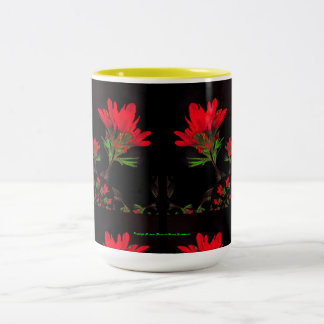 Caneca De Café Em Dois Tons Os povos Arte-Flavored o design do pincel indiano