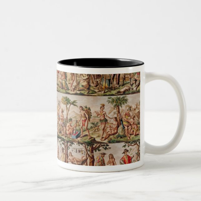 Caneca De Café Em Dois Tons Os povos principais dos Americas, c.1798-99 (Direita)