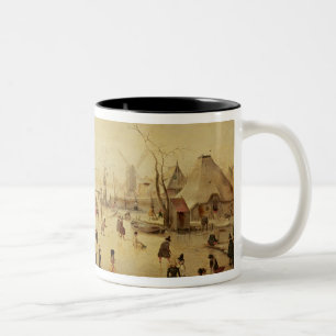 Caneca De Café Em Dois Tons Os prazeres do inverno