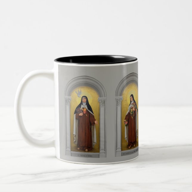 CANECA DE CAFÉ EM DOIS TONS OS QUATRO ST TERESA THERESE CARMELITES (Esquerda)
