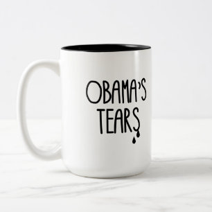 Caneca De Café Em Dois Tons Os rasgos de Obama - .png