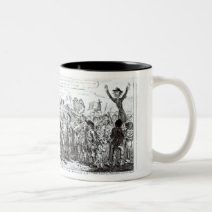Caneca De Café Em Dois Tons Os termas colocam a caça do orador para a