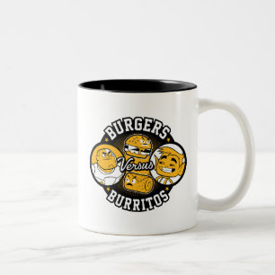 Caneca De Café Em Dois Tons Os titã adolescentes vão! hamburgueres de   cont