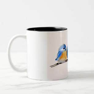 Caneca De Café Em Dois Tons Os três Bluebirds pequenos