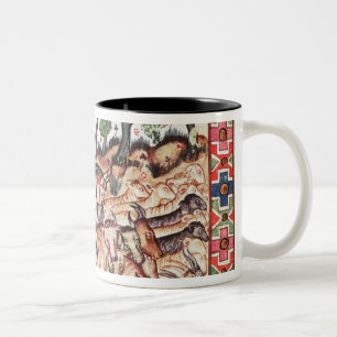 Caneca De Café Em Dois Tons Os turcos e amarram Regaining sua terra