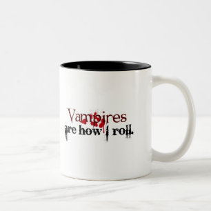 Caneca De Café Em Dois Tons Os vampiros são como eu rolo