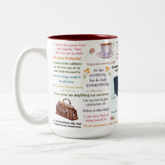 Caneca De Café Em Dois Tons Oscar Wilde Importância de Ser o Mais Ganho